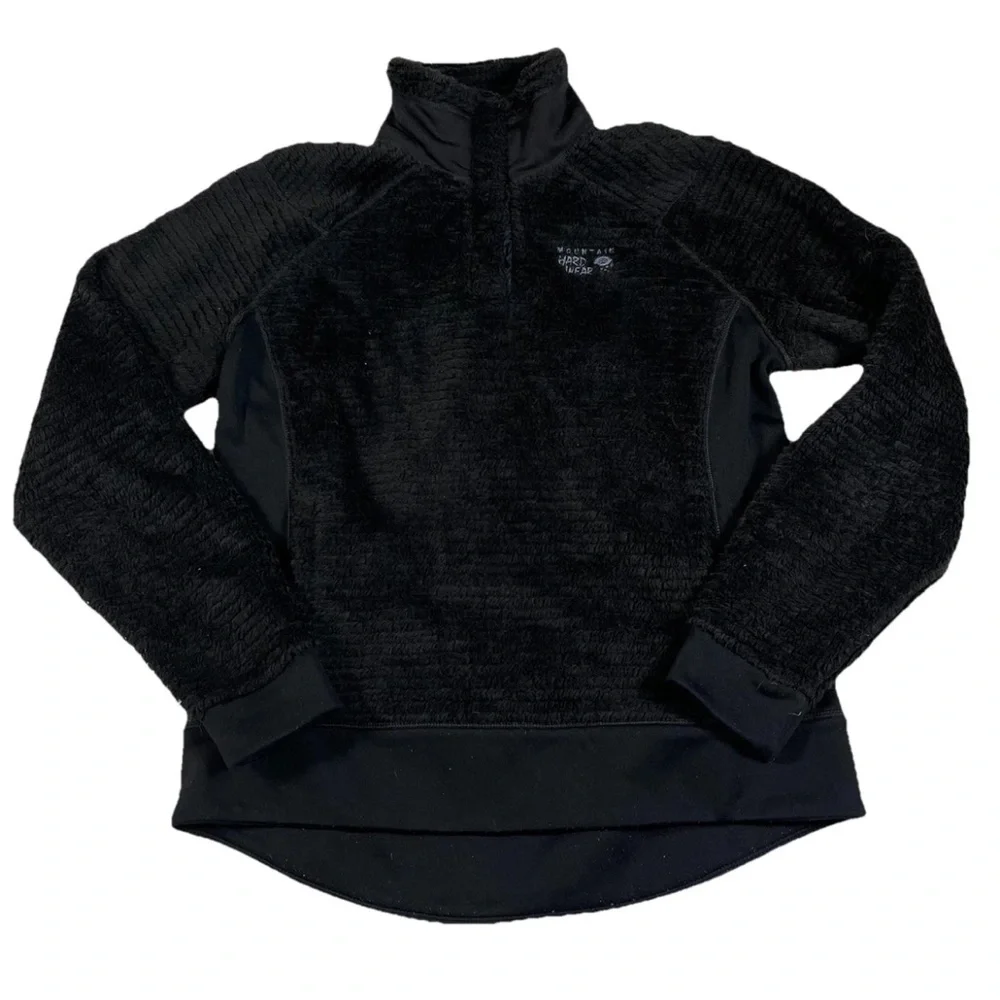 Mountain Hardwear‎ Womens M Polartec High Loft Fleece Black Jacket